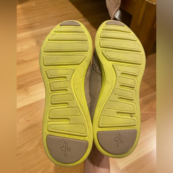 Cole Haan Lunargrand Wingtip Oxford Shoes Tan and Yellow size 7 - Picture 7 of 9